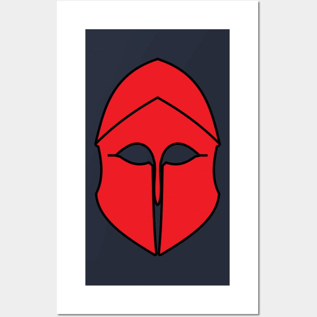 Corinthian helmet (red) Wall Art by PabloDeChenez